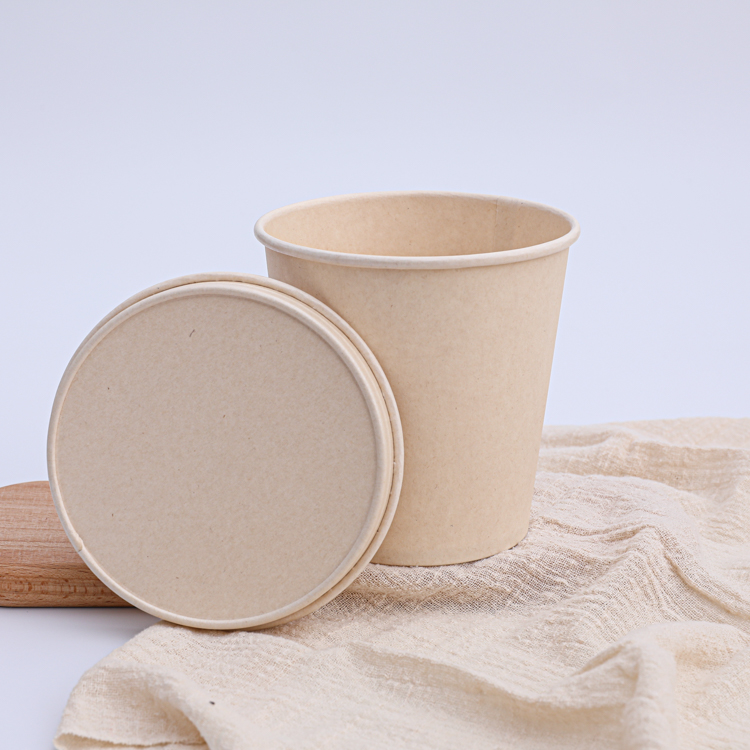 Strong compostable disposable bagasse paper lids