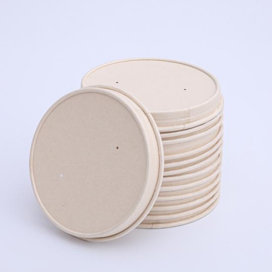 Disposable paper cup lid