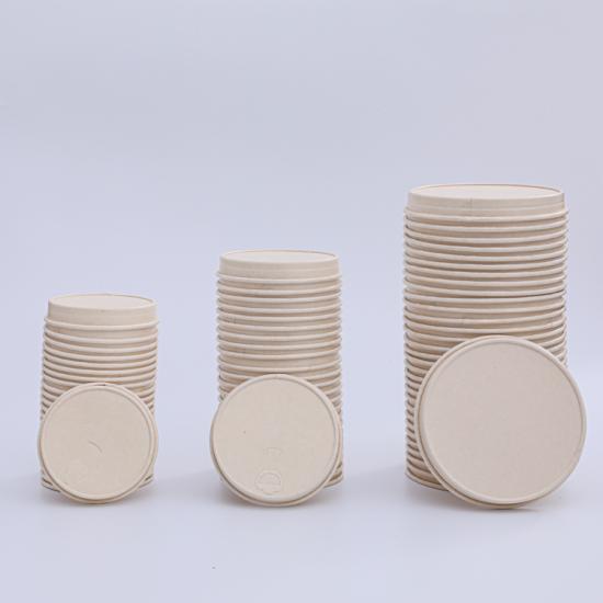 Biodegradable paper soup cups with lids