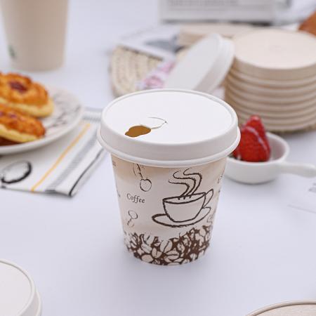 100% ecofriendly  disposable paper cup lid