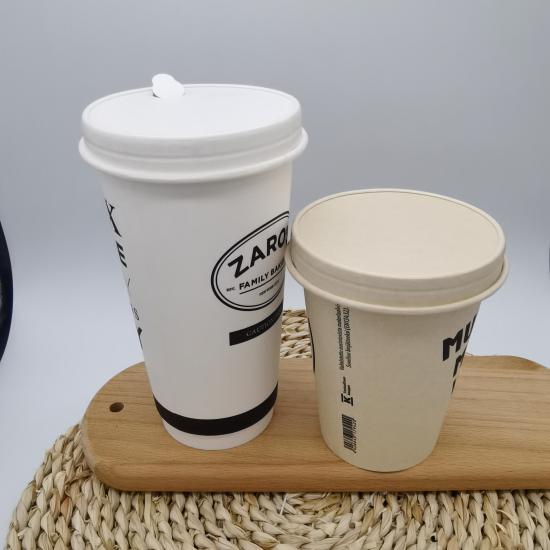Promotional paper mugs with lids