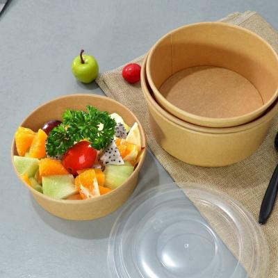 Disposable eco-friendly salad paper bowl