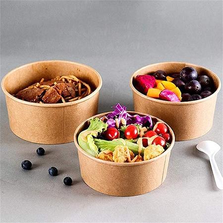 Disposable eco-friendly salad paper bowl
