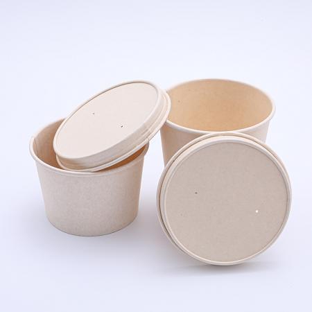 Hot sale disposable kraft paper soup bowl