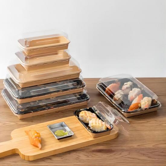 Disposable eco-friendly Kraft paper tray